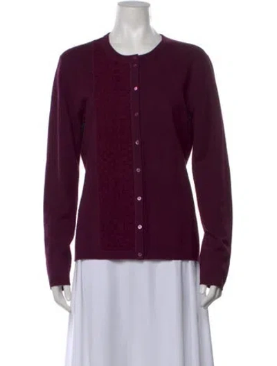 Pre-owned Tse Cashmere Crew Neck Sweater In Purple