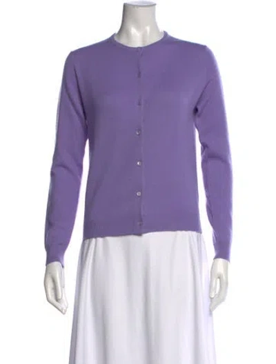 Pre-owned Tse Cashmere Crew Neck Sweater In Purple
