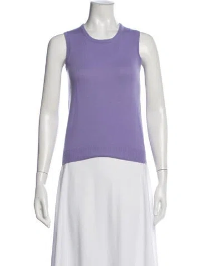 Pre-owned Tse Cashmere Crew Neck Sweater In Purple