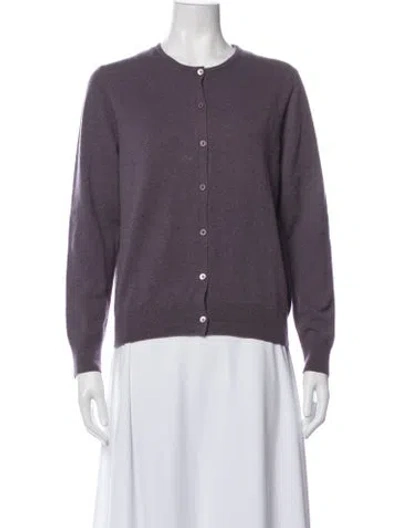 Pre-owned Tse Cashmere Crew Neck Sweater In Purple