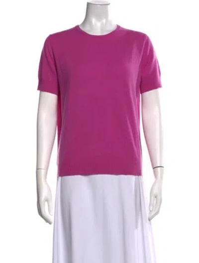 Pre-owned Tse Cashmere Crew Neck Sweater In Purple