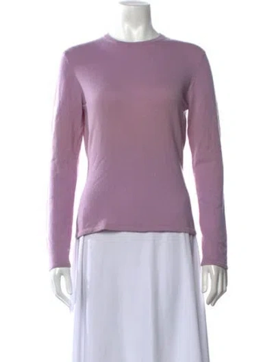 Pre-owned Tse Cashmere Crew Neck Sweater In Purple