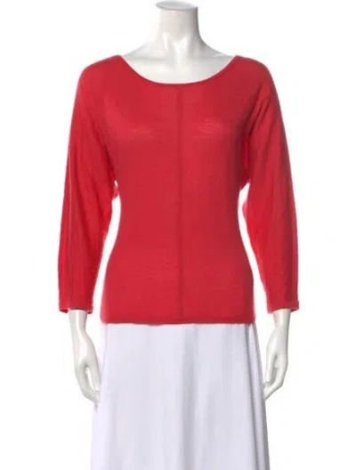 Pre-owned Tse Cashmere Crew Neck Sweater In Red