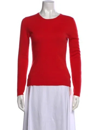 Pre-owned Tse Cashmere Crew Neck Sweater In Red