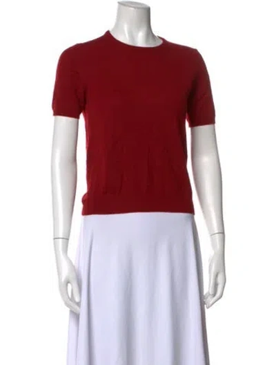 Pre-owned Tse Cashmere Crew Neck Sweater In Red