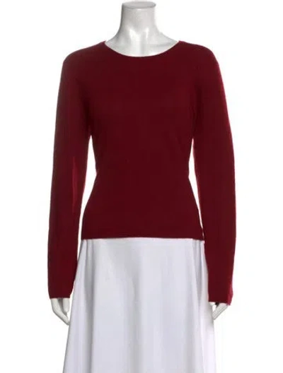 Pre-owned Tse Cashmere Crew Neck Sweater In Red