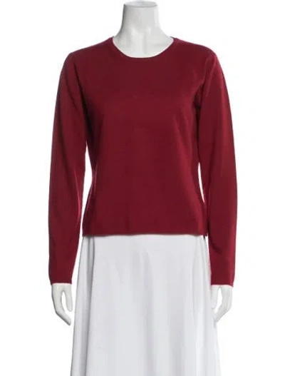 Pre-owned Tse Cashmere Crew Neck Sweater In Red