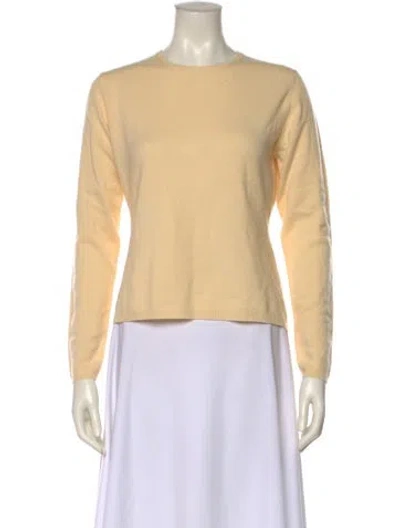 Pre-owned Tse Cashmere Crew Neck Sweater W/ Tags In Yellow