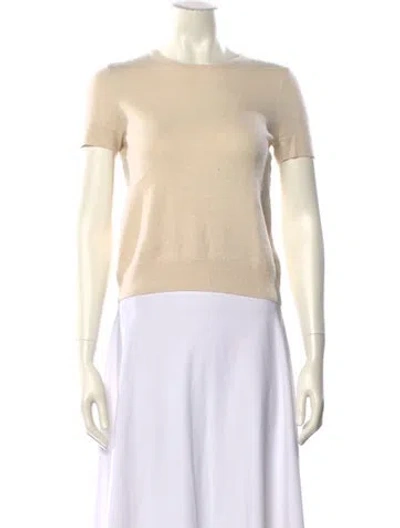 Pre-owned Tse Cashmere Crew Neck Sweater In Yellow