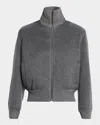 Tse Cashmere Double-faced Cashmere Bomber Jacket In Gray