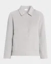 Tse Cashmere Double-faced Cashmere Short Jacket In Gray
