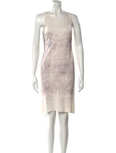 Pre-owned Tse Cashmere Knee-length Dress In Neutral