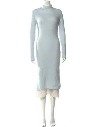 Pre-owned Tse Cashmere Long Dress In Blue