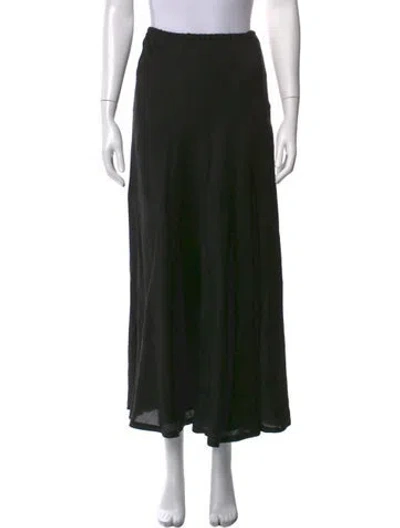 Pre-owned Tse Cashmere Long Skirt In Black