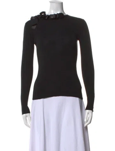 Pre-owned Tse Cashmere Mock Neck Sweater In Black