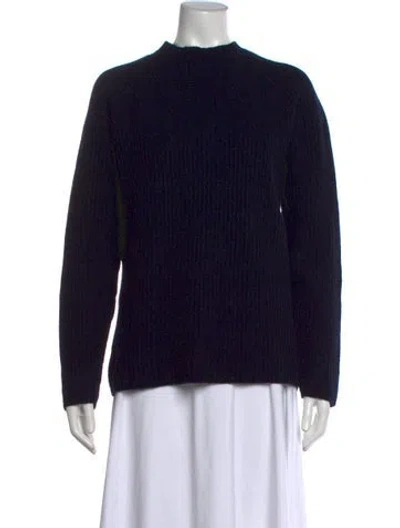 Pre-owned Tse Cashmere Mock Neck Sweater In Black