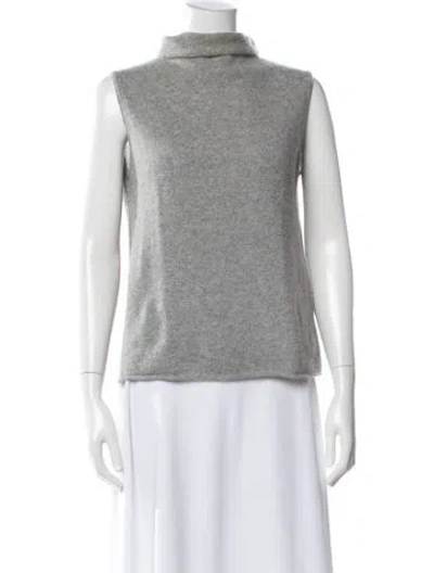 Pre-owned Tse Cashmere Mock Neck Sweater In Blue