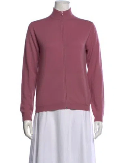 Pre-owned Tse Cashmere Mock Neck Sweater In Pink