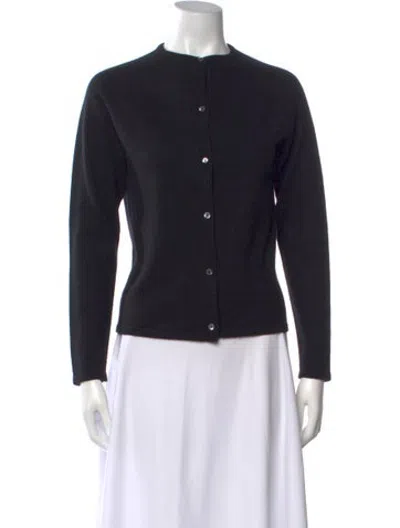 Pre-owned Tse Cashmere Open Front Sweater In Black