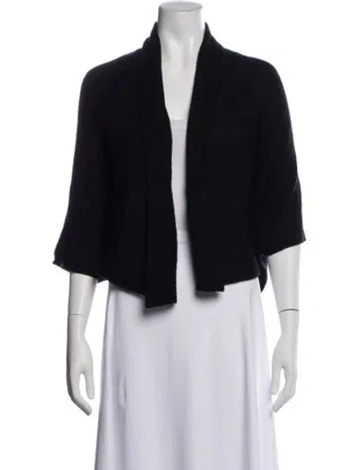 Pre-owned Tse Cashmere Open Front Sweater In Blue