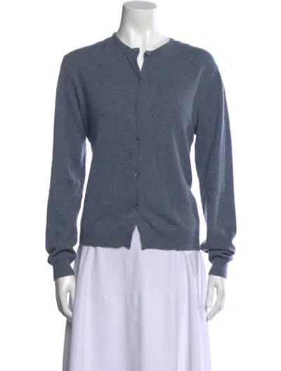 Pre-owned Tse Cashmere Open Front Sweater In Blue