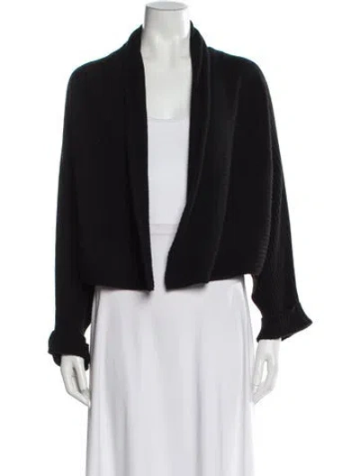Pre-owned Tse Cashmere Open Front Sweater In Gray