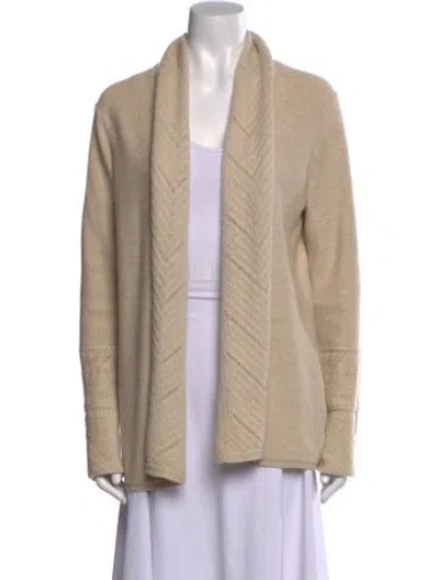 Pre-owned Tse Cashmere Open Front Sweater In Neutral