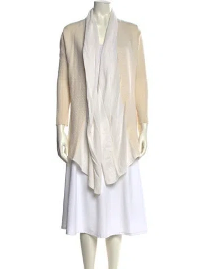 Pre-owned Tse Cashmere Open Front Sweater In Neutral