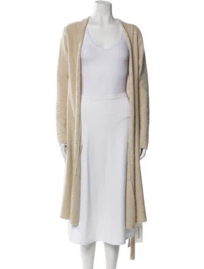 Pre-owned Tse Cashmere Open Front Sweater In Neutral