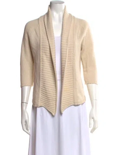 Pre-owned Tse Cashmere Open Front Sweater In Neutrals