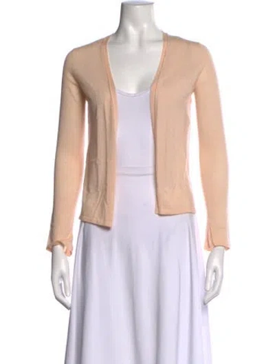 Pre-owned Tse Cashmere Open Front Sweater In Neutrals