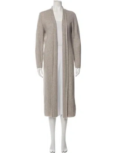 Pre-owned Tse Cashmere Open Front Sweater In Neutrals