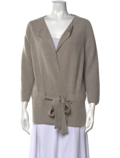 Pre-owned Tse Cashmere Open Front Sweater In Neutrals