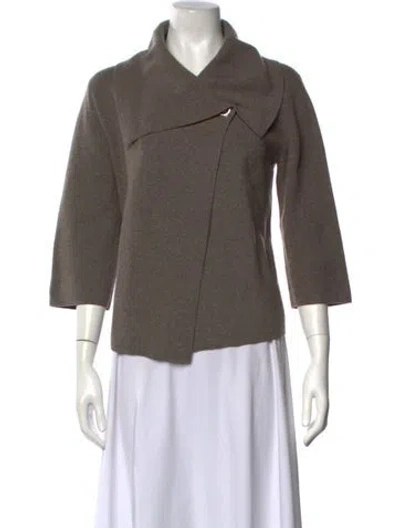 Pre-owned Tse Cashmere Open Front Sweater In Neutrals