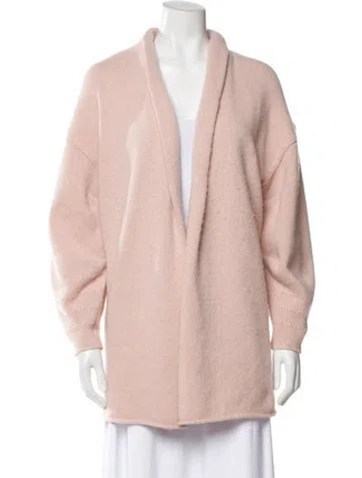 Pre-owned Tse Cashmere Open Front Sweater In Pink