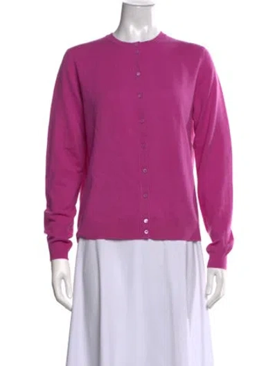 Pre-owned Tse Cashmere Open Front Sweater In Purple