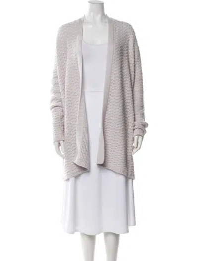 Pre-owned Tse Cashmere Open Front Sweater In Purple