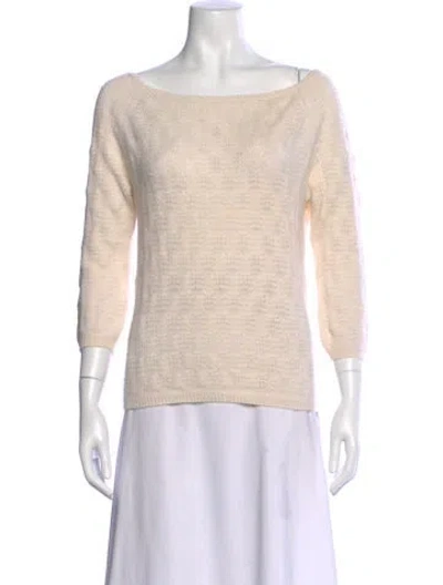Pre-owned Tse Cashmere Patterned Sweater In Neutral