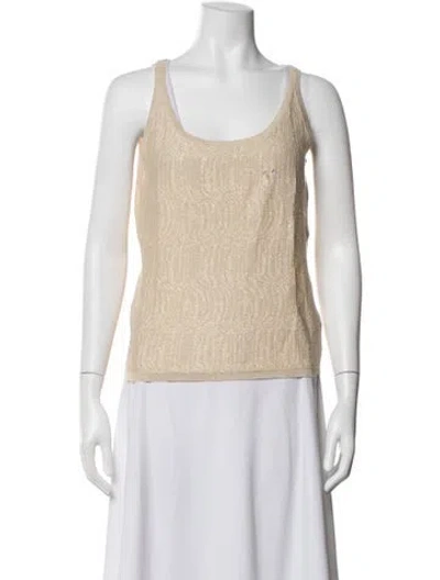 Pre-owned Tse Cashmere Patterned Sweater In Neutrals
