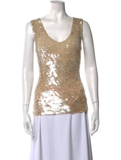 Pre-owned Tse Cashmere Patterned Sweater In Neutrals