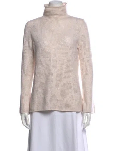 Pre-owned Tse Cashmere Patterned Sweater In Neutrals