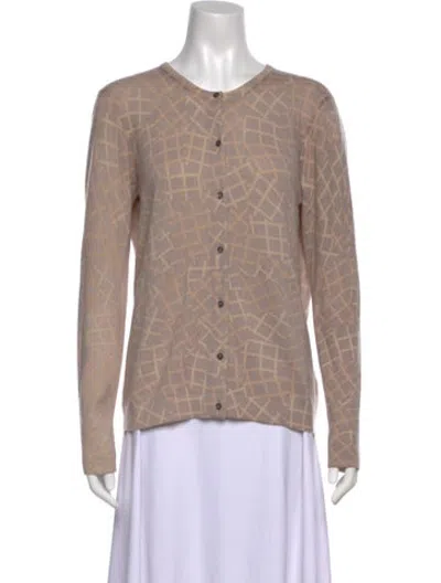 Pre-owned Tse Cashmere Patterned Sweater In Neutrals