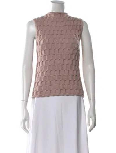 Pre-owned Tse Cashmere Patterned Sweater In Pink