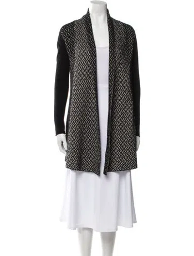 Pre-owned Tse Cashmere Printed Sweater In Black