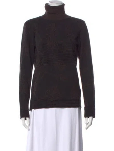 Pre-owned Tse Cashmere Printed Sweater In Black