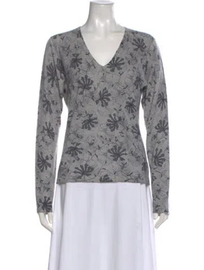 Pre-owned Tse Cashmere Printed Sweater In Neutral