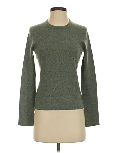Pre-owned Tse Cashmere Pullover Sweater In Green