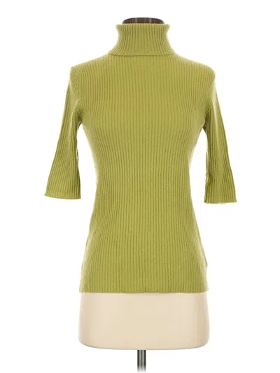 Pre-owned Tse Cashmere Pullover Sweater In Green