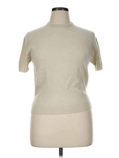 Pre-owned Tse Cashmere Pullover Sweater In Ivory