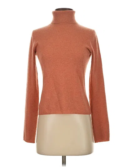 Pre-owned Tse Cashmere Pullover Sweater In Orange